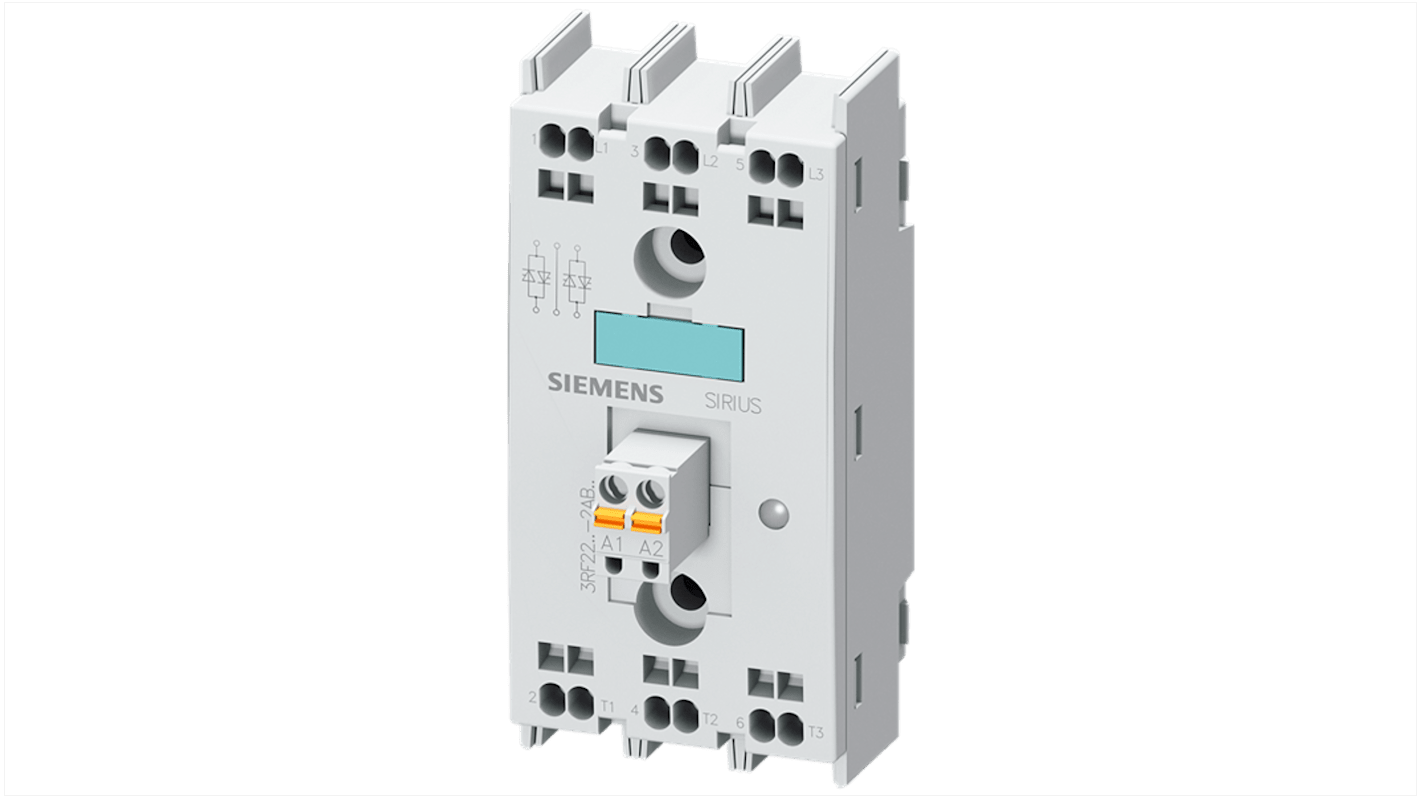 Siemens 3RF2 Series Solid State Relay, 30 A Load, Chassis Mount, 600 V ac Load, 30 Vdc Control