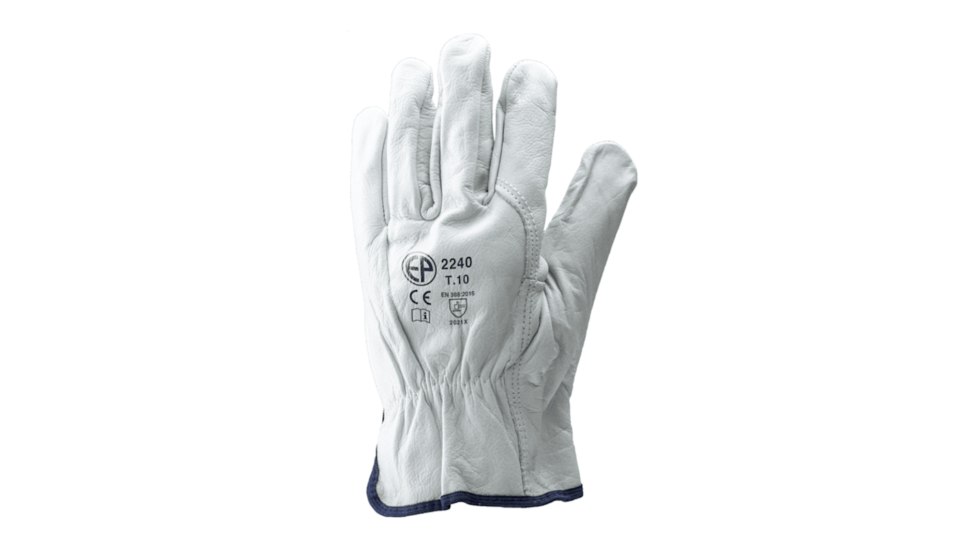 Guanti Coverguard MO2240, Tg. 10, in Cuoio, col. Bianco