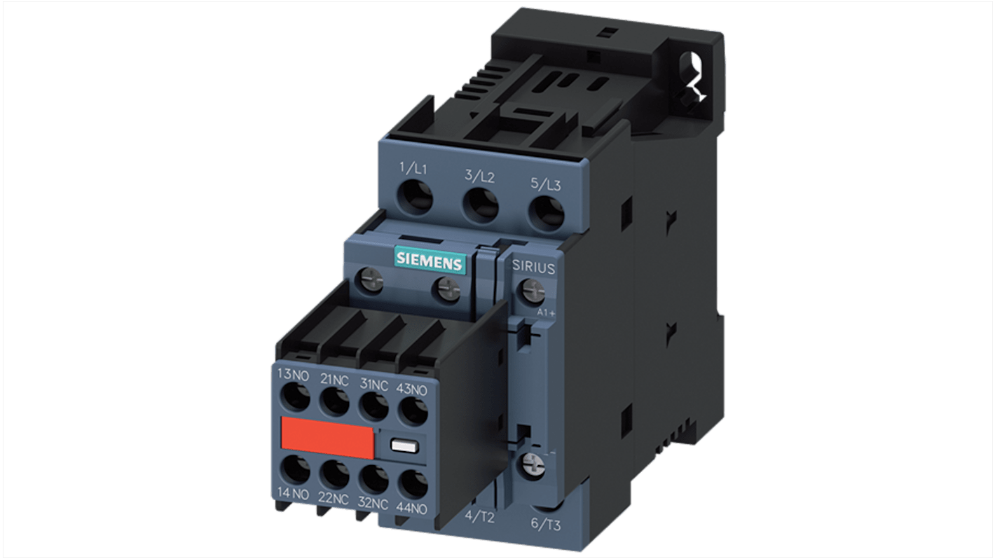 Stycznik 24 V Siemens styki: 3 5,5 kW 12 A 2NO/2NC 3RT2024-1FB44-3MA1
