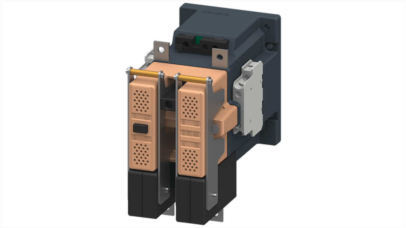 Siemens SIRIUS 3TC4 Contactor, 24 V dc Coil, 2-Pole, 75 A, 2NC + 2NO