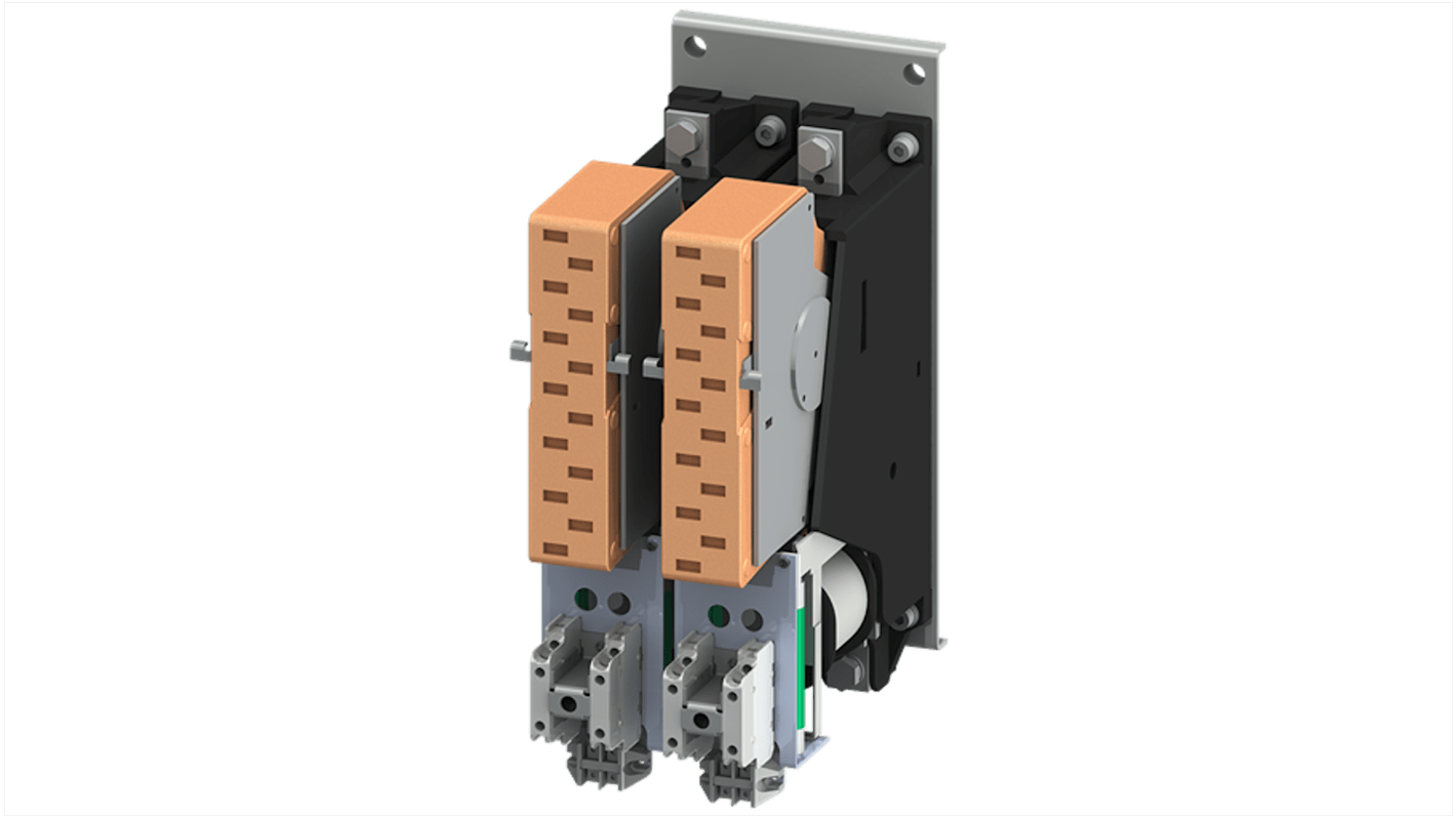 Siemens SIRIUS 3TC Contactor, 220 V dc Coil, 2-Pole, 400 A, 4NC + 4NO
