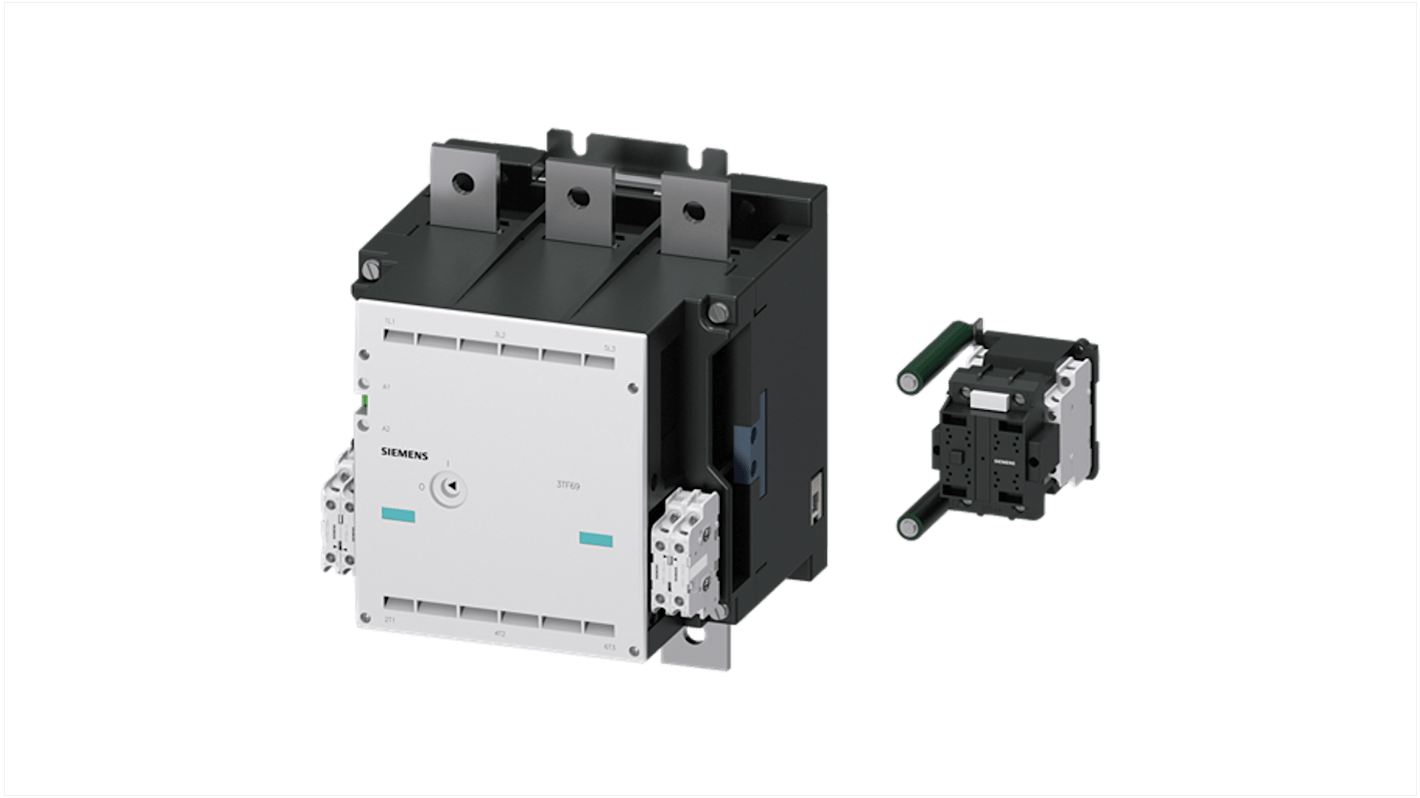 Stycznik 220 → 240 V AC Siemens styki: 3 335 kW 630 A 3NC + 3NO 3TF6933-8QL7