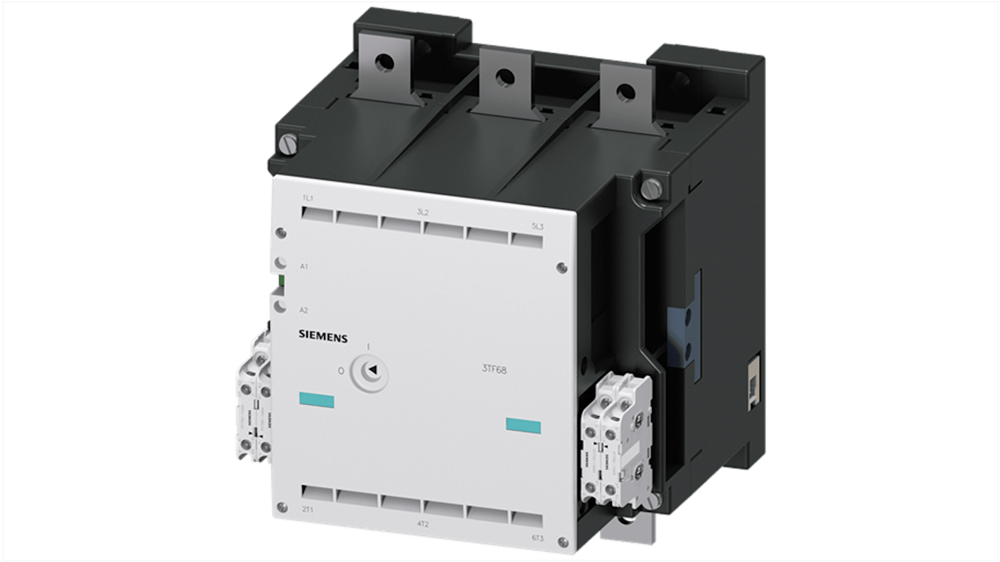 Stycznik 200 → 240 V AC Siemens styki: 3 335 kW 630 A 4NC + 4NO 3TF6844-8CM7