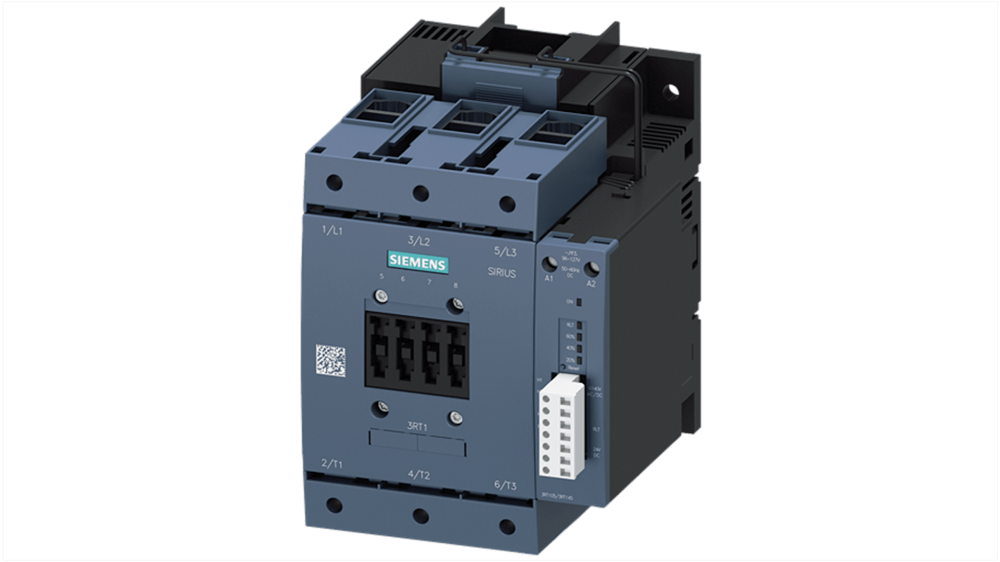 Stycznik 127 V Siemens styki: 3 55 kW 160 A 2NO/2NC 3RT1054-1PF35