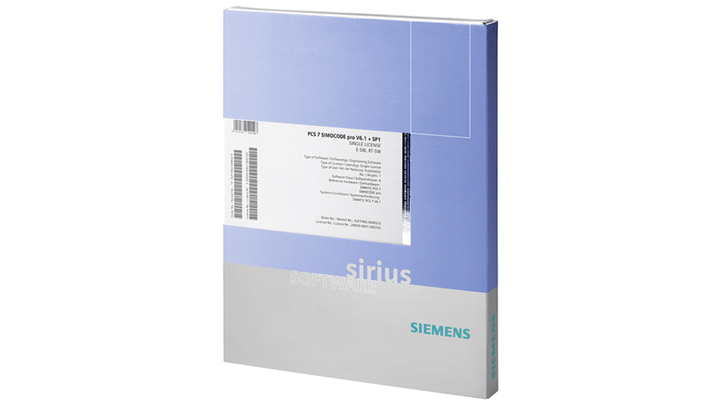 Siemens 3ZS1632 Series Software
