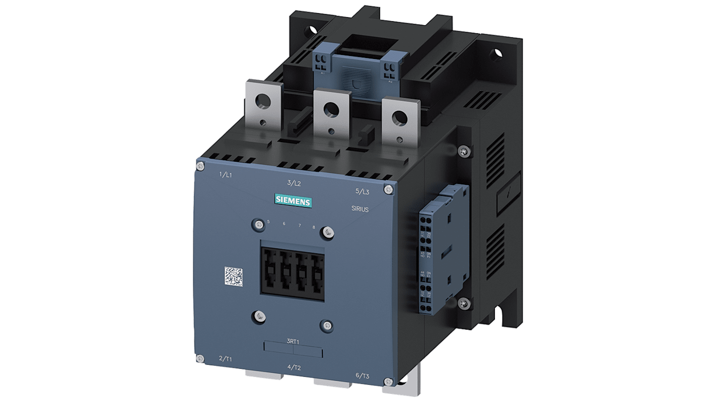 Stycznik 110 → 127 V Siemens styki: 3 250 kW 500 A 2 NO + 2 NC 3RT1076-2AF36