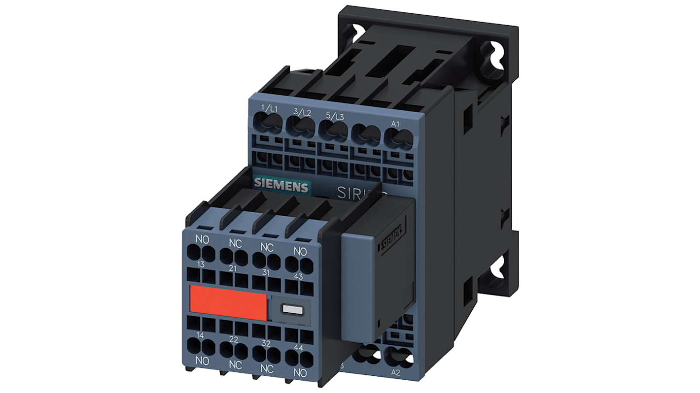 Stycznik 110 → 120 V Siemens styki: 3 3 kW 7 A 2 NO + 2 NC 3RT2015-2CK64-3MA0