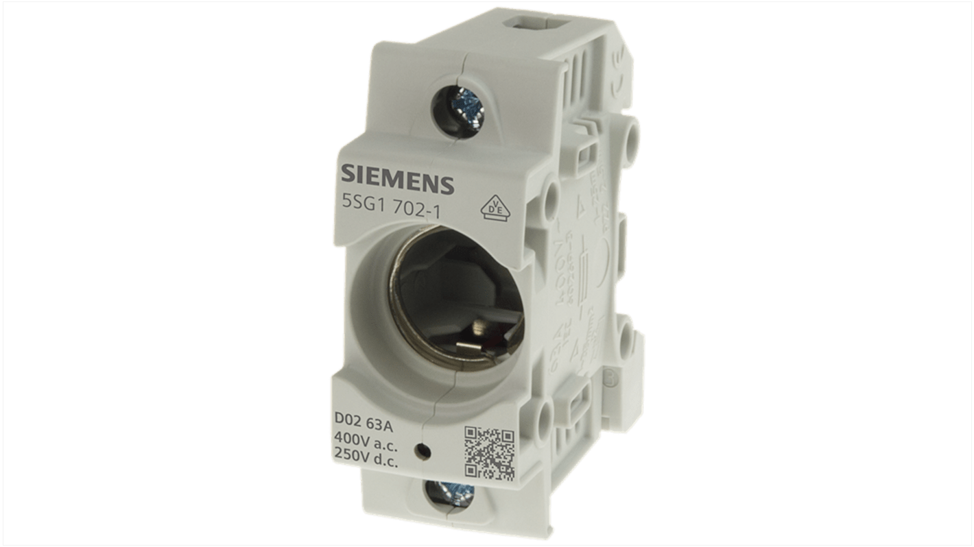 Siemens 16A Base Mount Fuse Holder for D01 Fuse, 1P, 400V