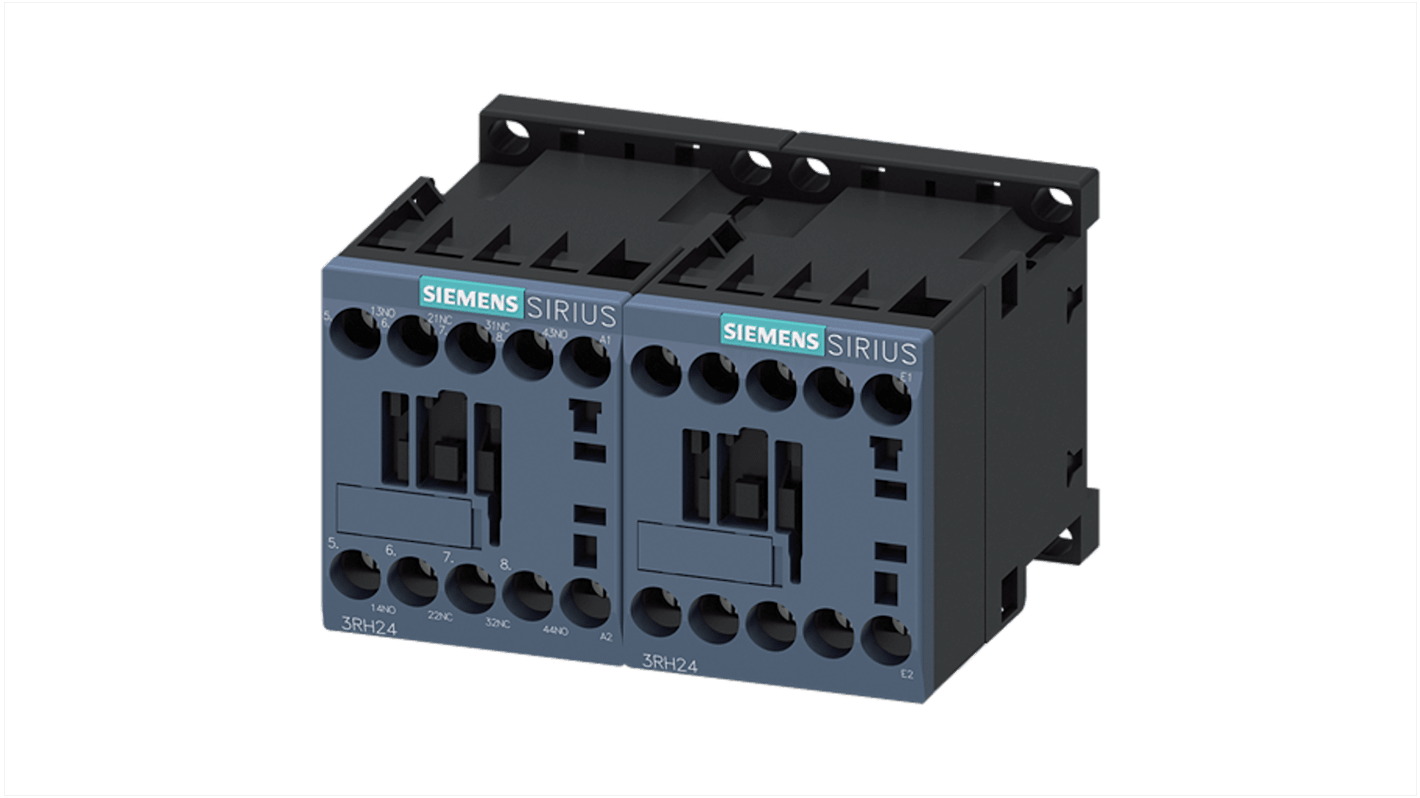 Siemens 3RH2 Contactor Relay 2NC + 2NO, 10 A Contact Rating, 42 V ac, SIRIUS