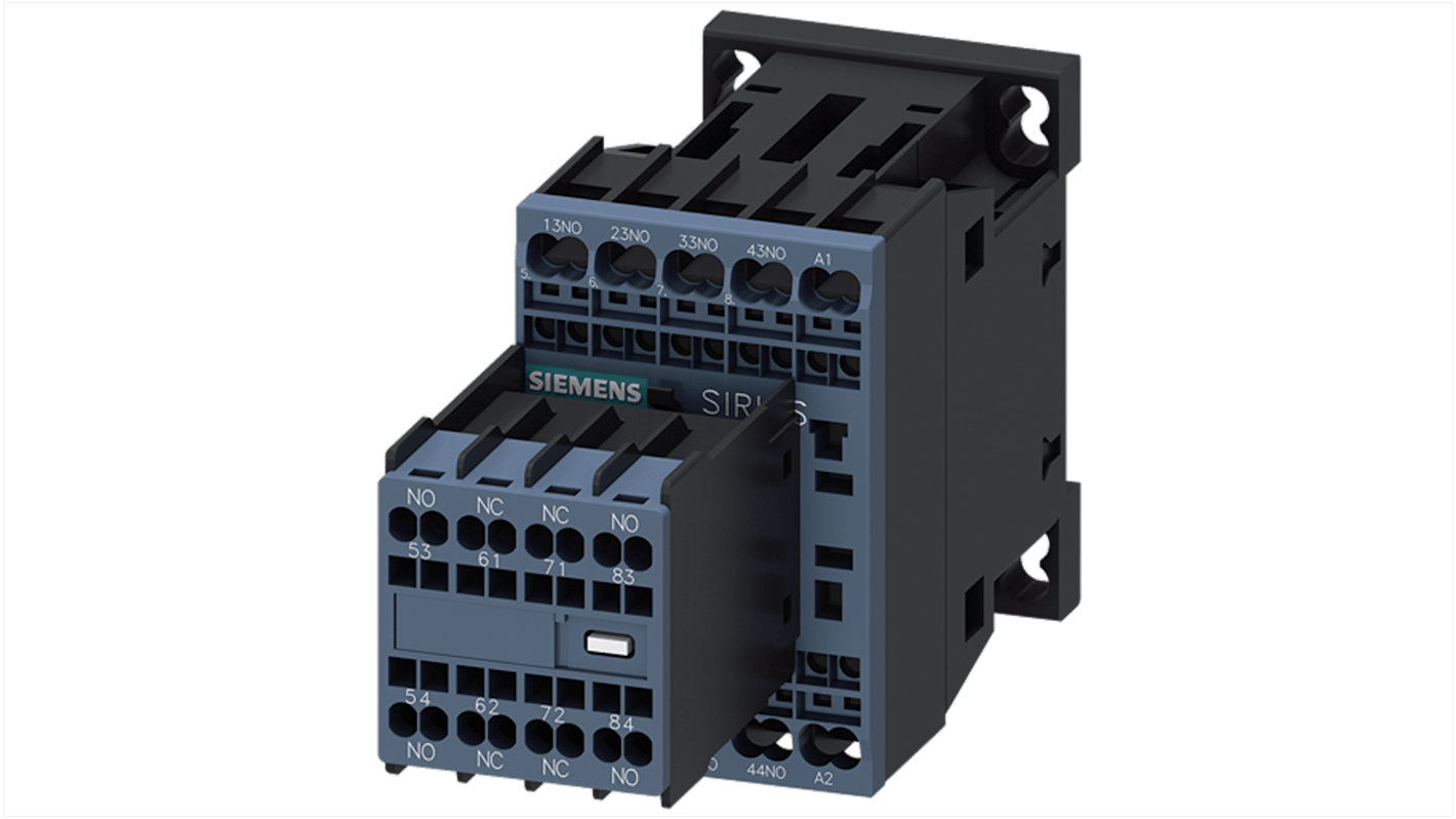 Siemens 3RH2 Contactor Relay 6NC + 2NO, 10 A Contact Rating, 110 V ac, SIRIUS