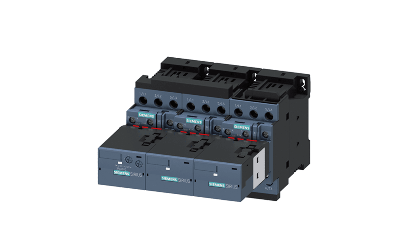 Stycznik 24 V DC Siemens styki: 3 22 kW 50 A 3NO + 3NC 3RA2426-8XF32-1BB4