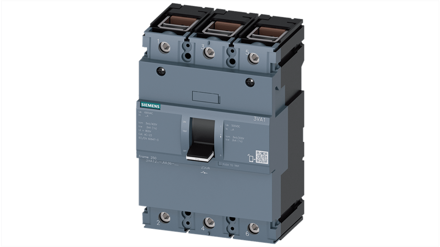 Siemens Switch Disconnector, 3 Pole, 250A Max Current, 250A Fuse Current