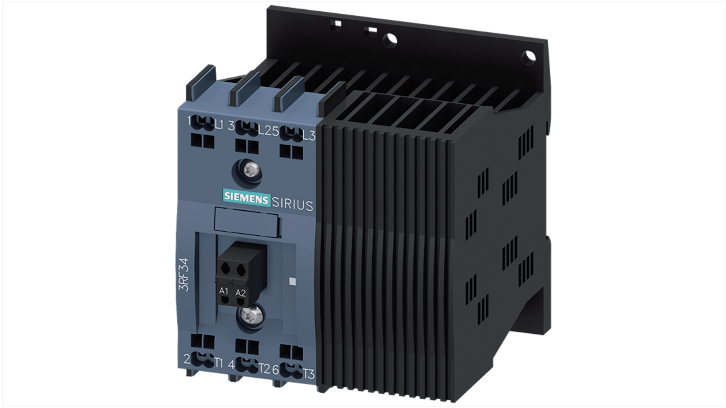 Siemens védőkapcsoló, tekercs: 110 → 230 V, 3 pólusú, 9,2 A, 2NO