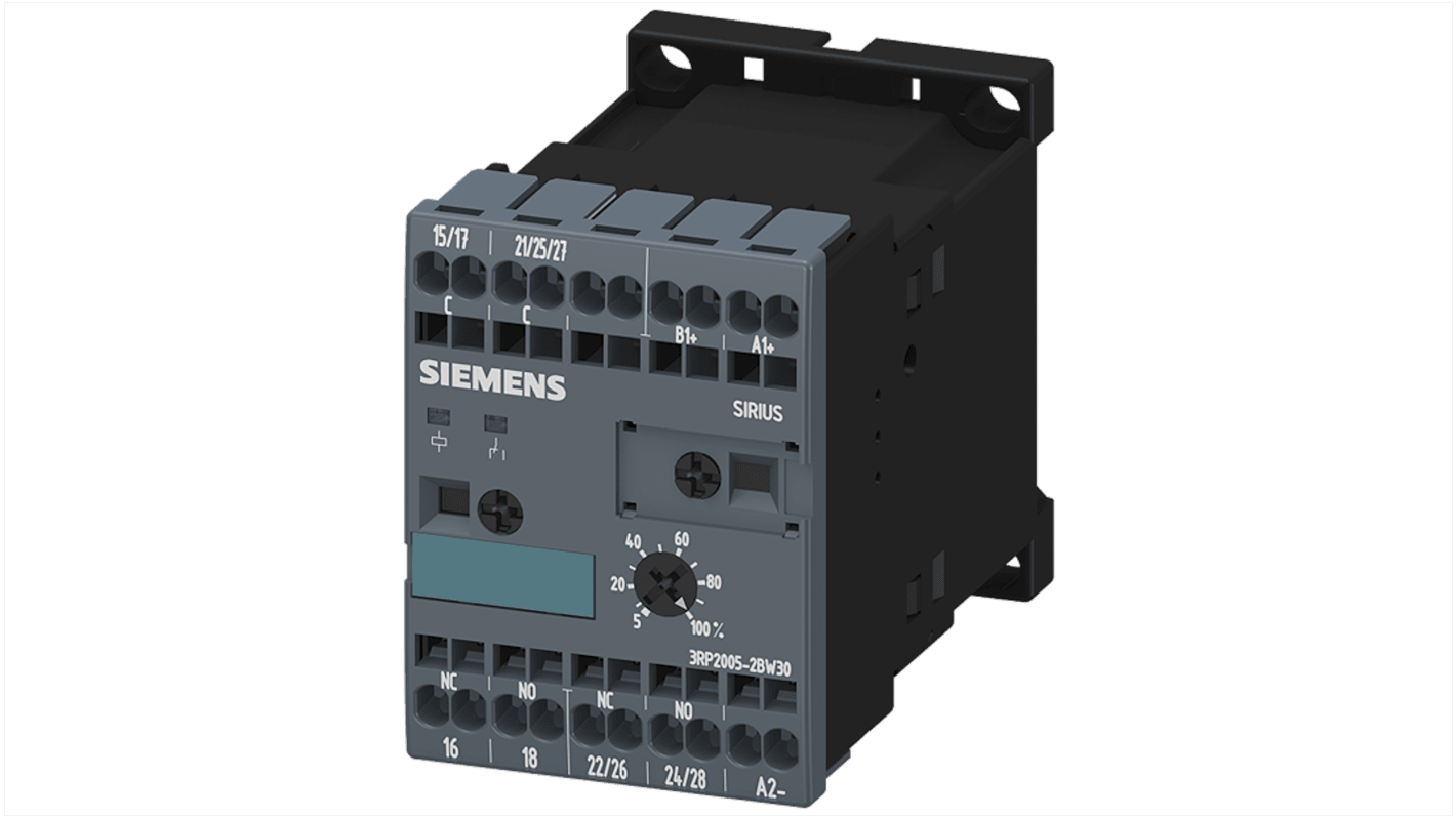 Timer Relay Siemens, intervallo 0.05 → 100h, Montaggio su guida a innesto