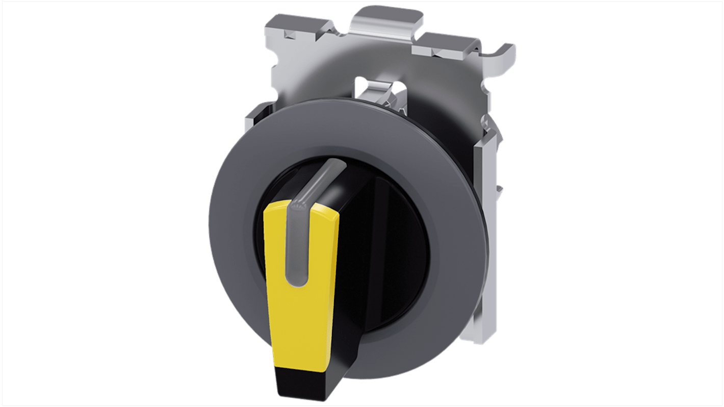 Siemens Latching Toggle Switch - (1NO) 38mm Cutout Diameter 3 Positions
