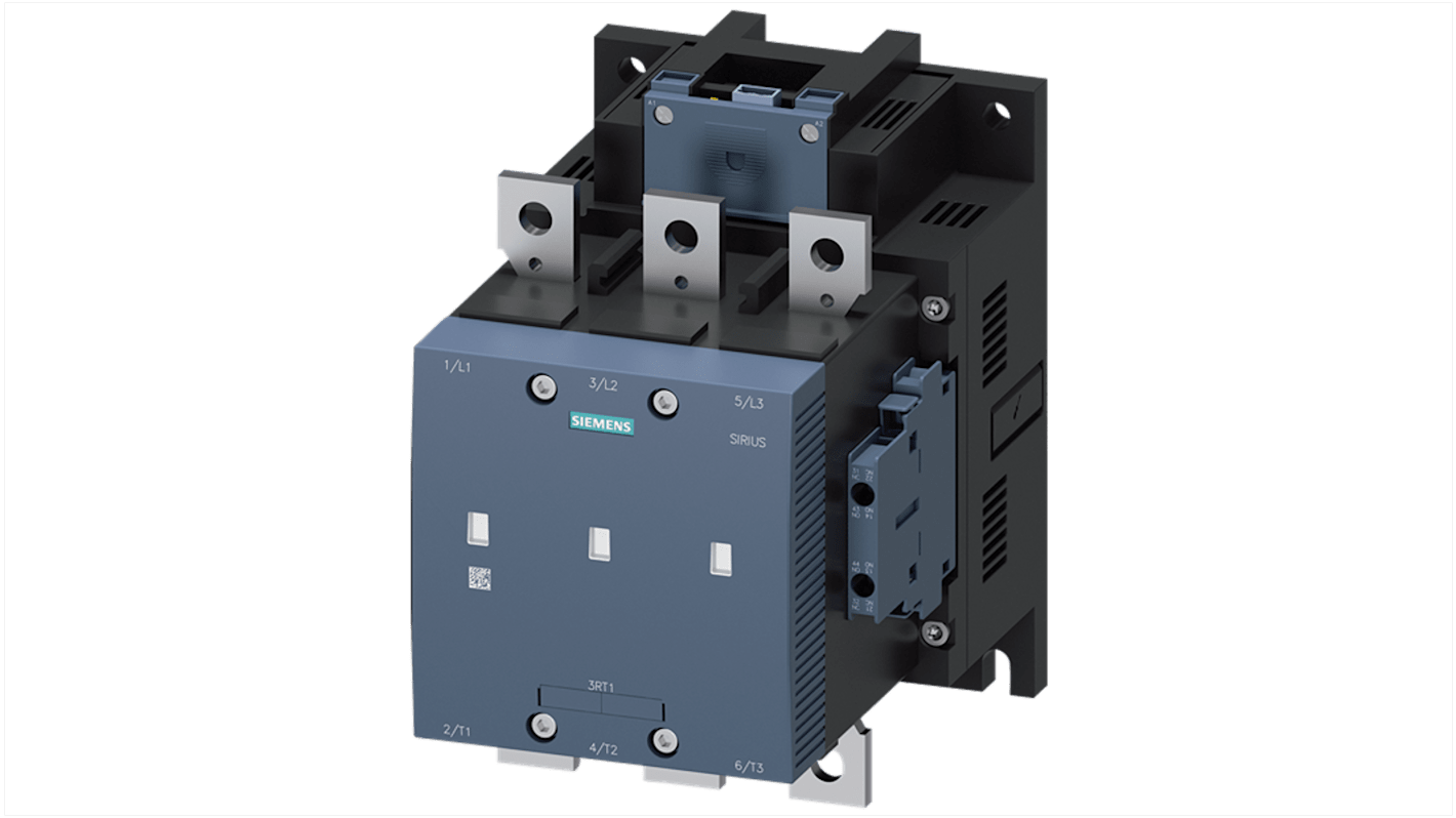Stycznik 96 - 127 V Siemens styki: 3 355 kW 265 A 2 NO + 2 NC 3RT1265-6NF36