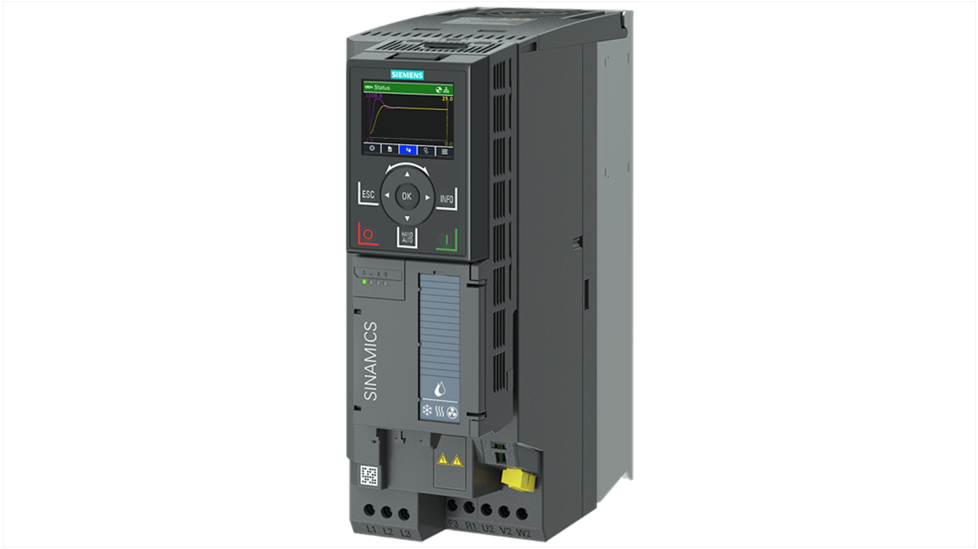 Siemens Inverter Drive, 3 kW, 3 Phase, 200 → 240 V, 12.7 A, G120X Series