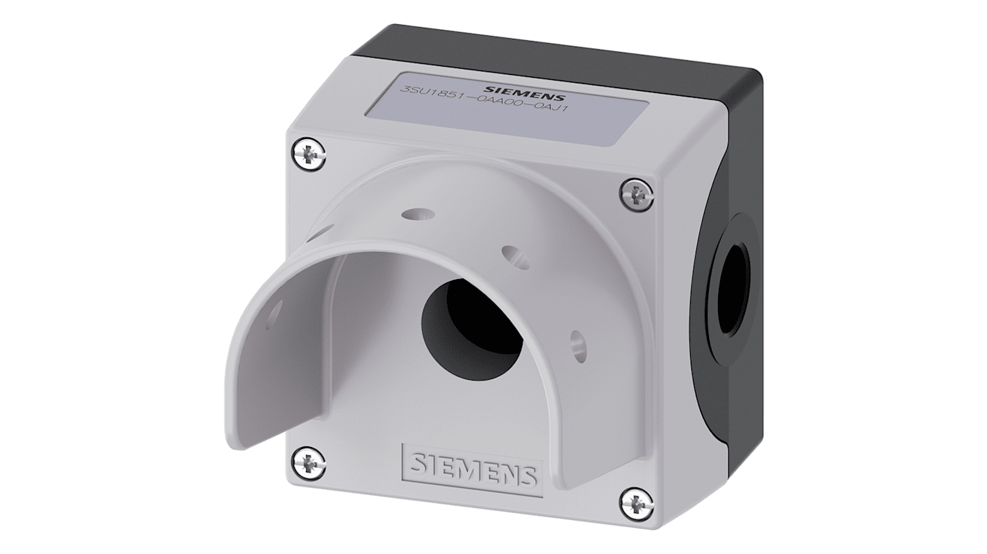 Siemens 灰色金属按钮盖, 60mm直径, 用于命令设备