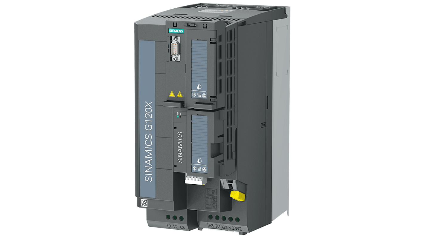 Siemens Inverter Drive, 11 kW, 3 Phase, 380 → 480 V, 24.5 A, G120X Series