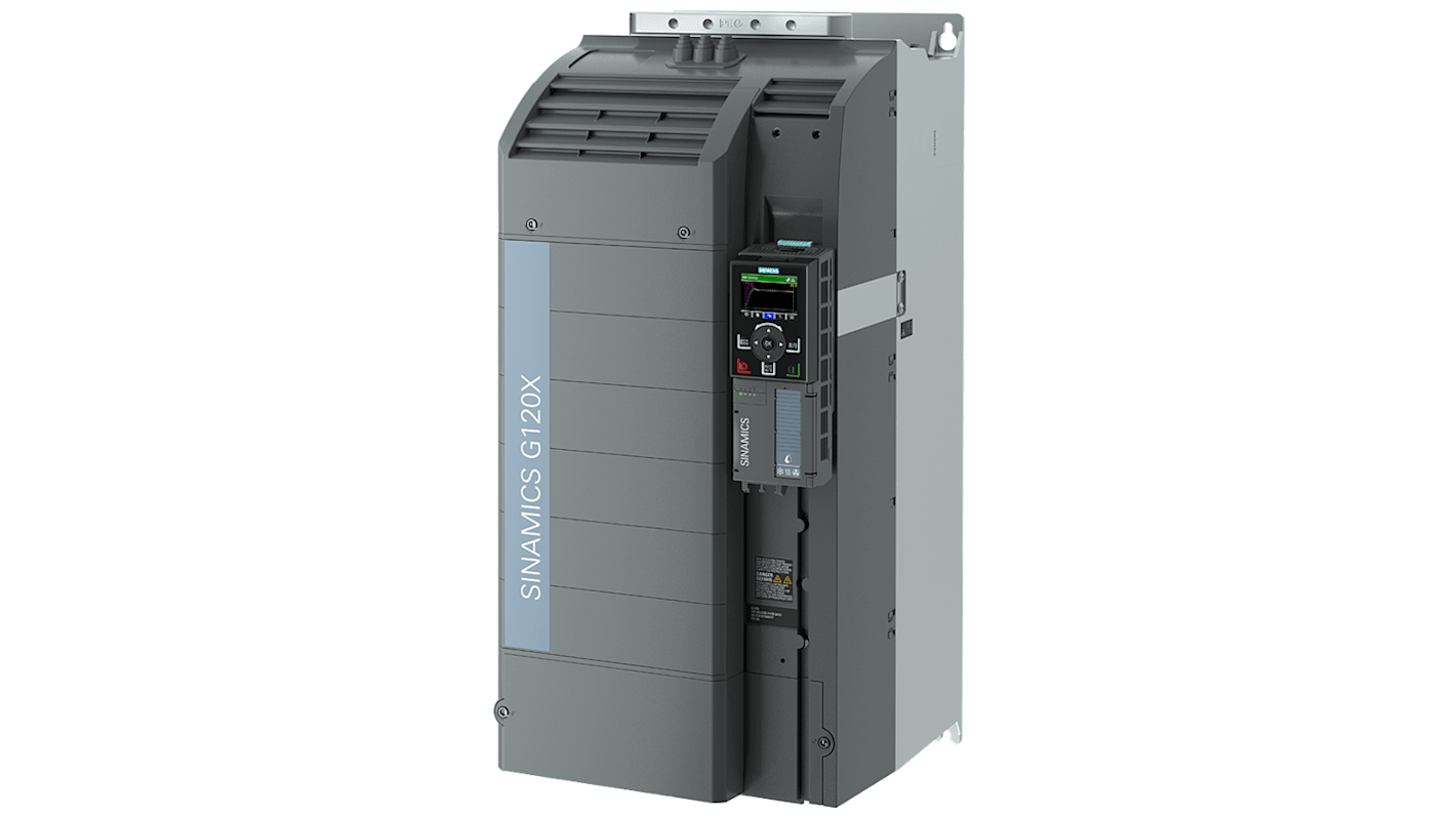 Siemens Inverter Drive, 37 kW, 3 Phase, 200 → 240 V, 126 A, G120X Series