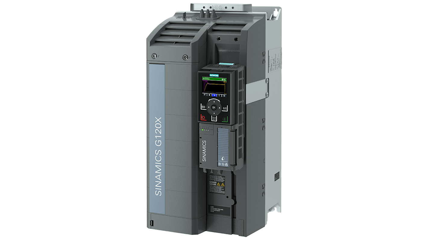 Siemens Inverter Drive, 30 kW, 3 Phase, 380 → 480 V, 57 A, G120X Series