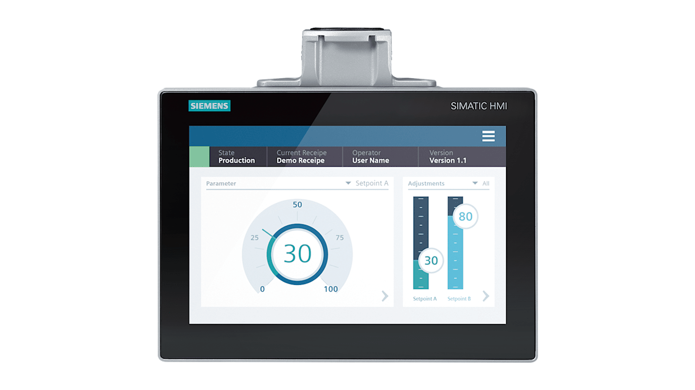 Siemens 6AV2128 Series MTP1200 Unified Comfort Control Unit - 12.1 In, TFT Display, 1280 x 800