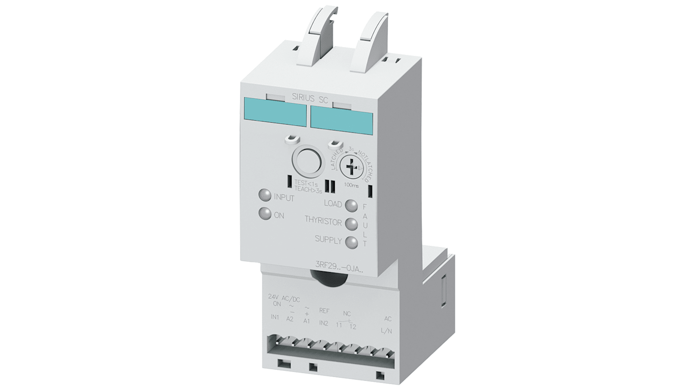 Siemens Current Monitoring Relay, NC, 400 → 600V (Volts), Clip-On