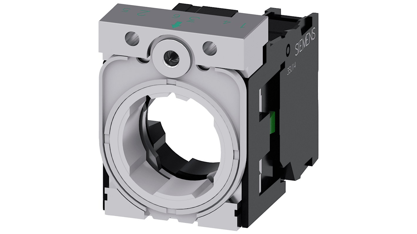 Holder for 3 modules, metal, 1 NO