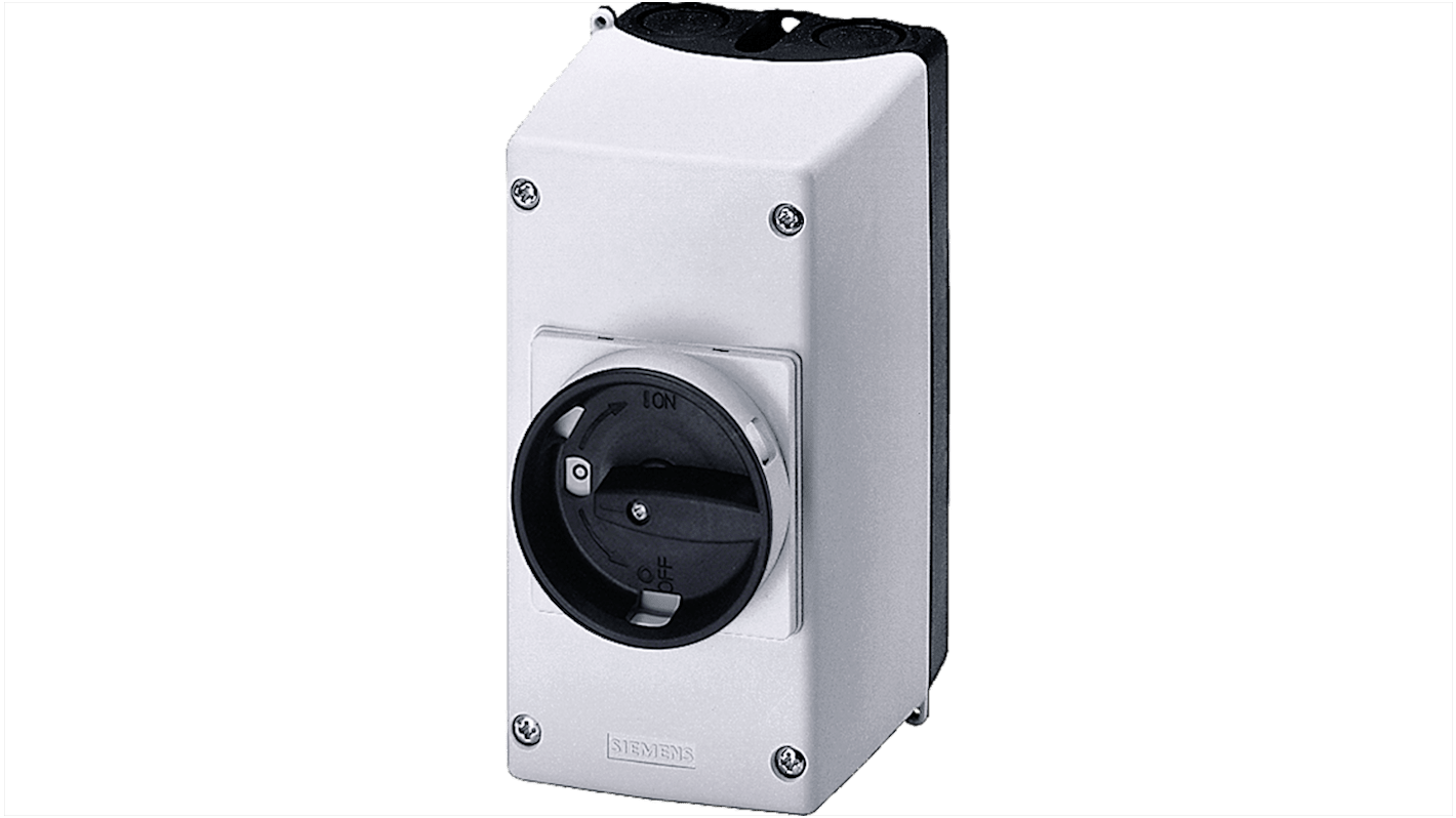 Siemens Black, White Plastic 3RV1923 Enclosure -