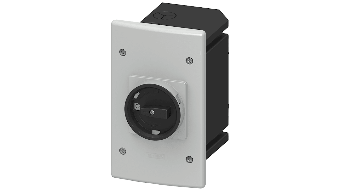 Siemens Black, White Plastic 3RV1923 Enclosure -