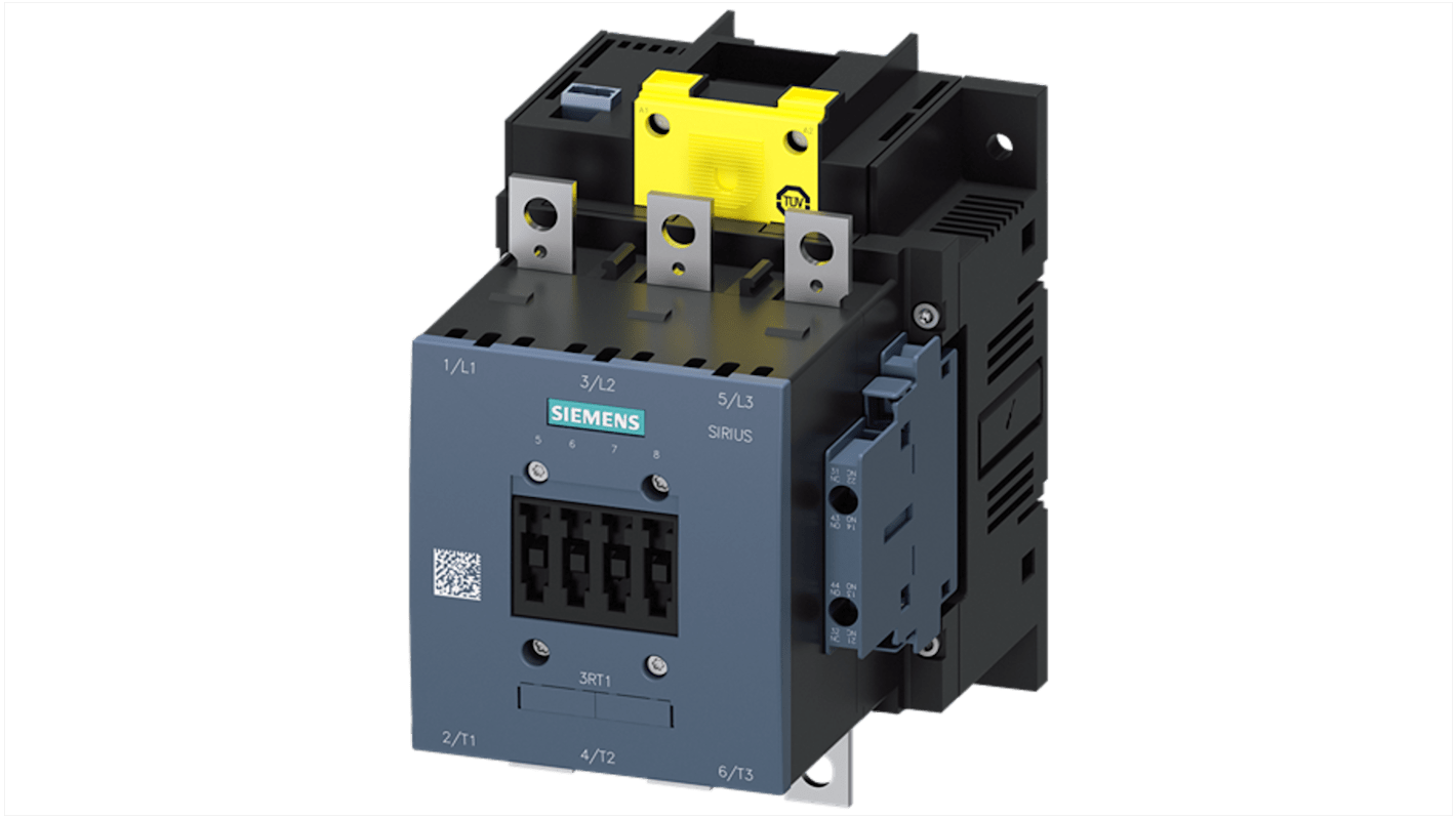 Stycznik 200 → 277 V Siemens styki: 3 90 kW 65 A 2 NO + 2 NC 3RT1056-6SP36