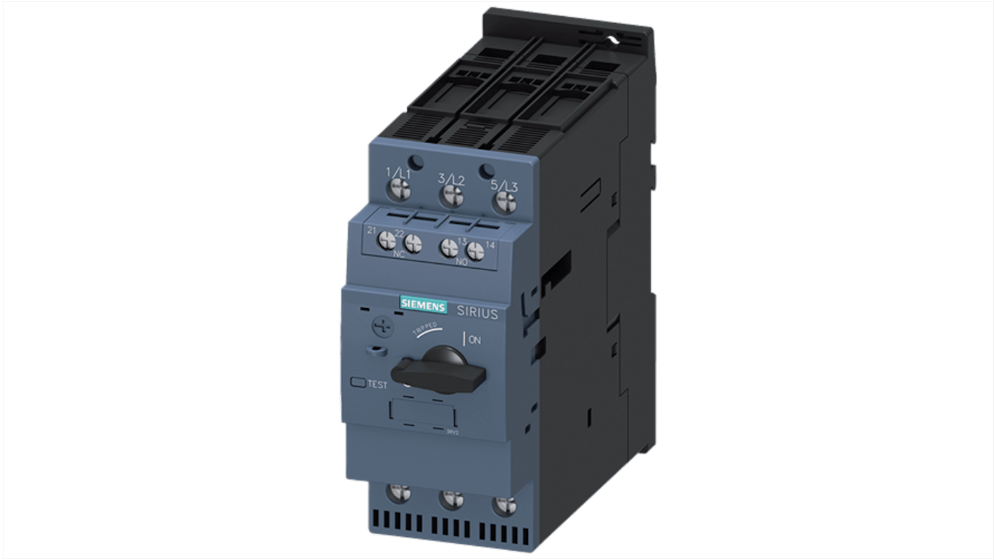Interruttore automatico del motore Siemens, protezione 3RV2, 20 → 690 V, 20 A SIRIUS