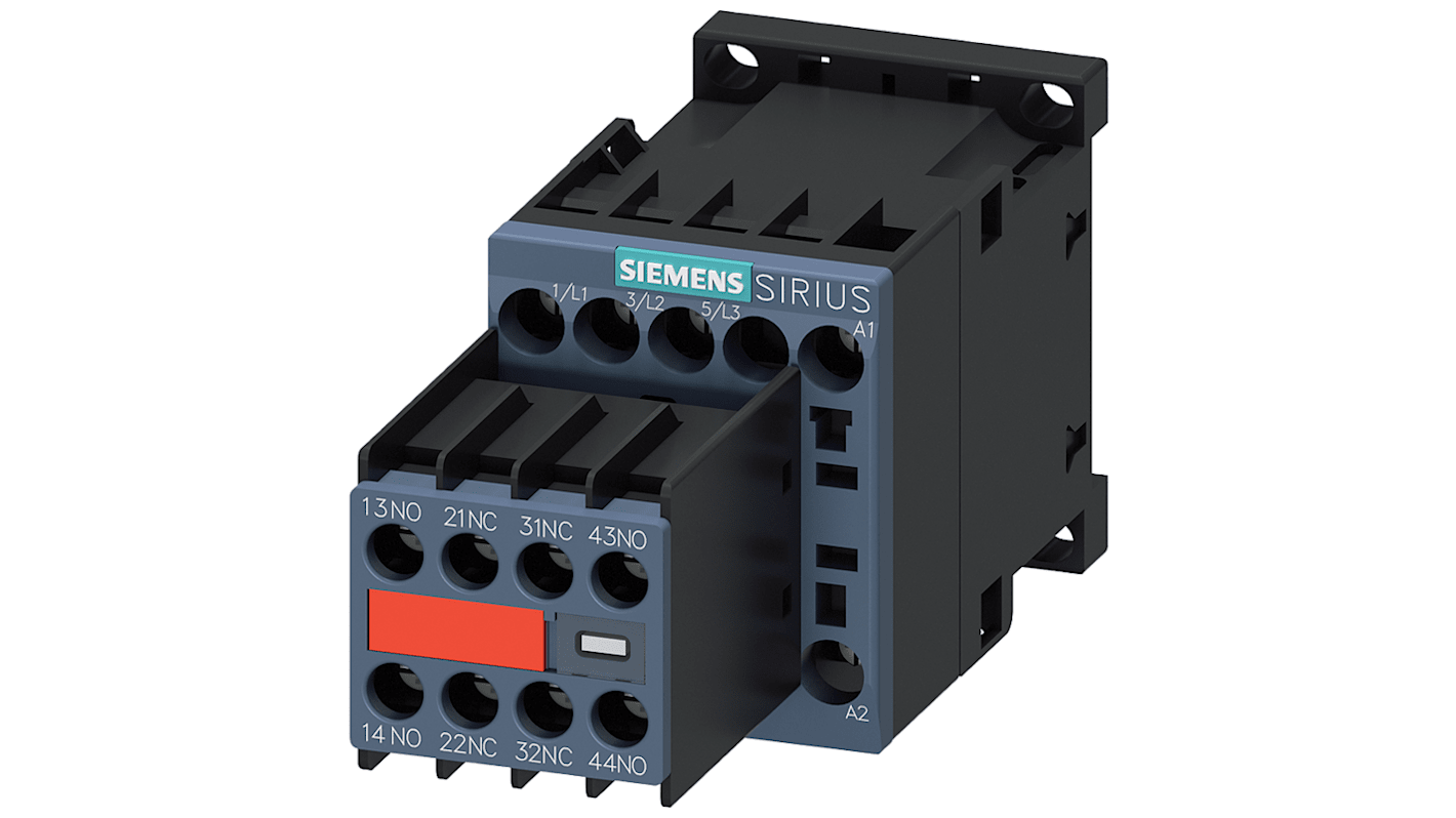Stycznik 220 V Siemens styki: 3 3 kW 7 A 2 NO + 2 NC 3RT2015-1AN24-3MA0