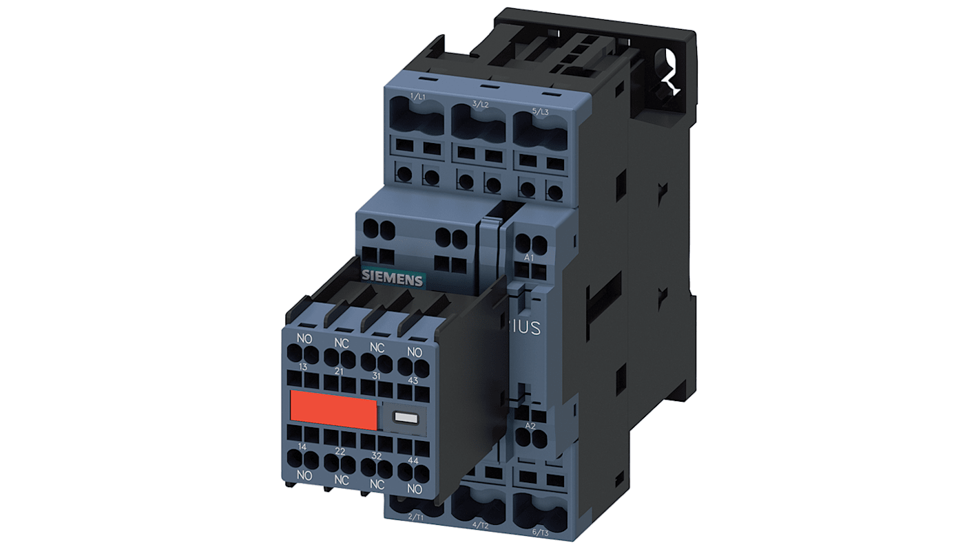 Stycznik 230 V Siemens styki: 3 15 kW 32 A 2 NO + 2 NC 3RT2027-2AL24-3MA0