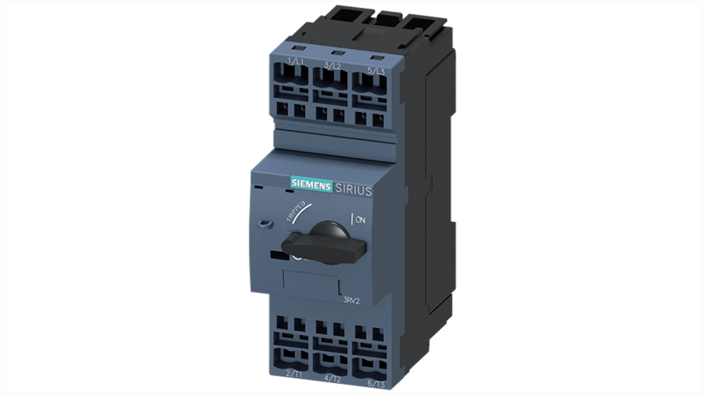 Siemens SIRIUS Electronic Circuit Breaker 8A 3RV2, 3 channels , DIN Rail Mount