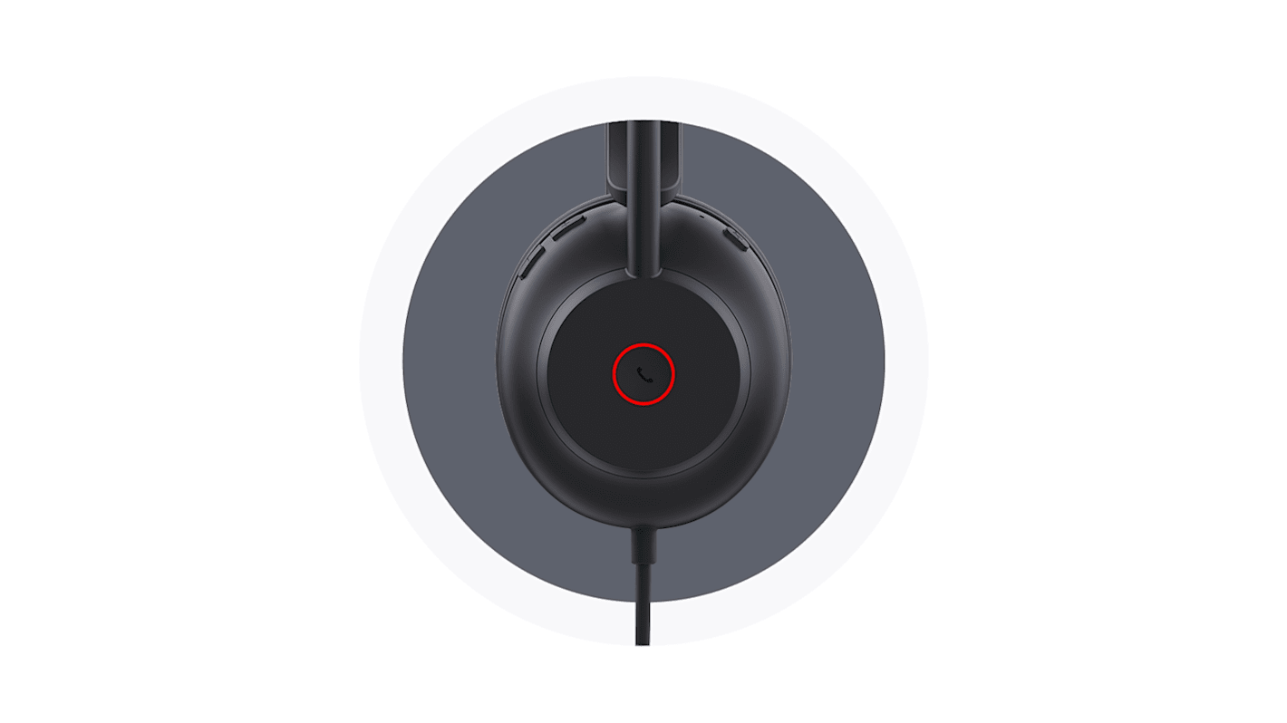 Yealink 1308135 Black Wired USB On Ear Headset