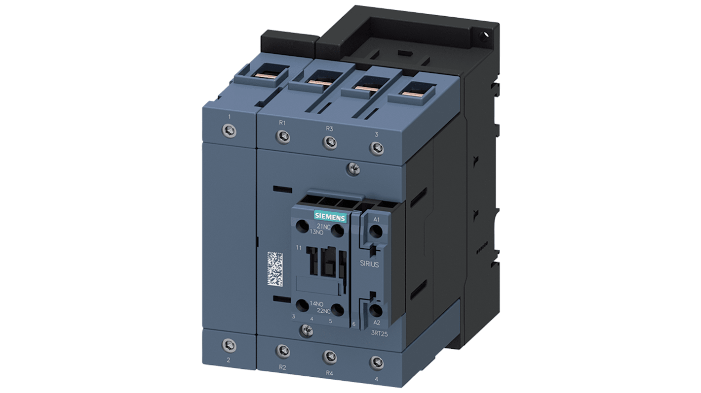 Stycznik 24 V Siemens styki: 4 37 kW 80 A 2 NO + 2 NC 3RT2545-1AB00