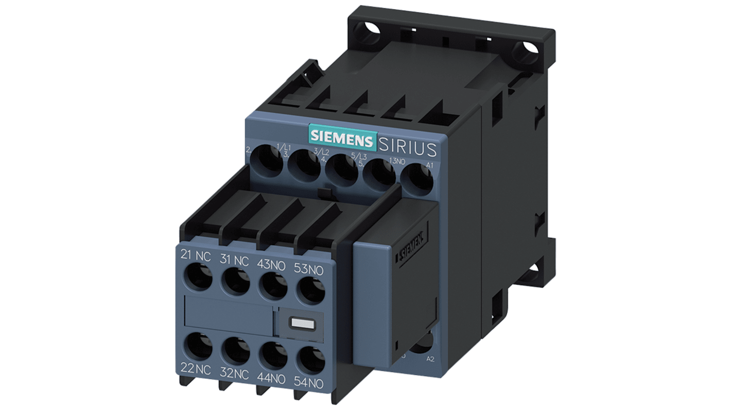 Stycznik 120 V Siemens styki: 3 4 kW 9 A 3 NO + 2 NC 3RT2016-1CK27