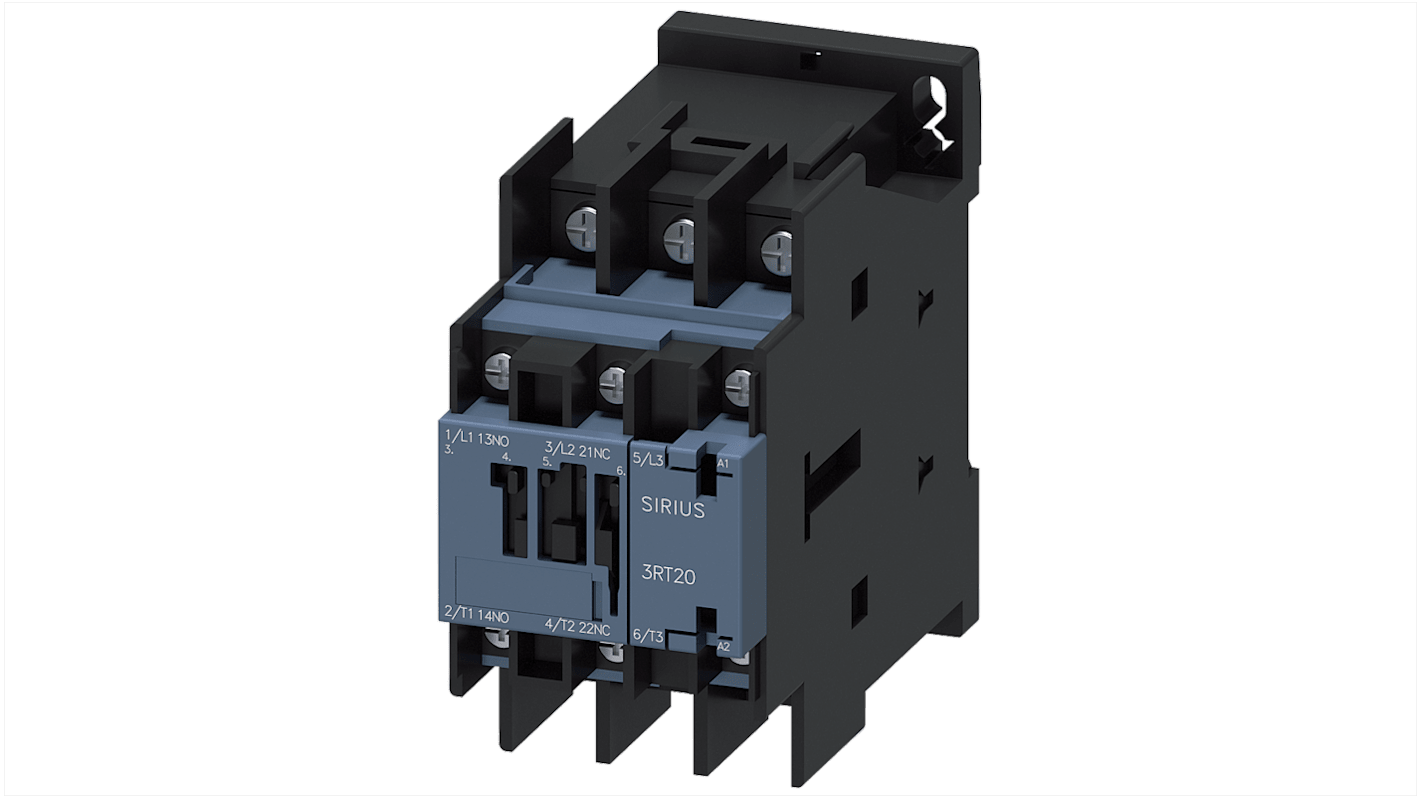 Stycznik 400 → 440 V Siemens styki: 3 4 kW 9 A 1 NO + 1 NC 3RT2023-4AR60