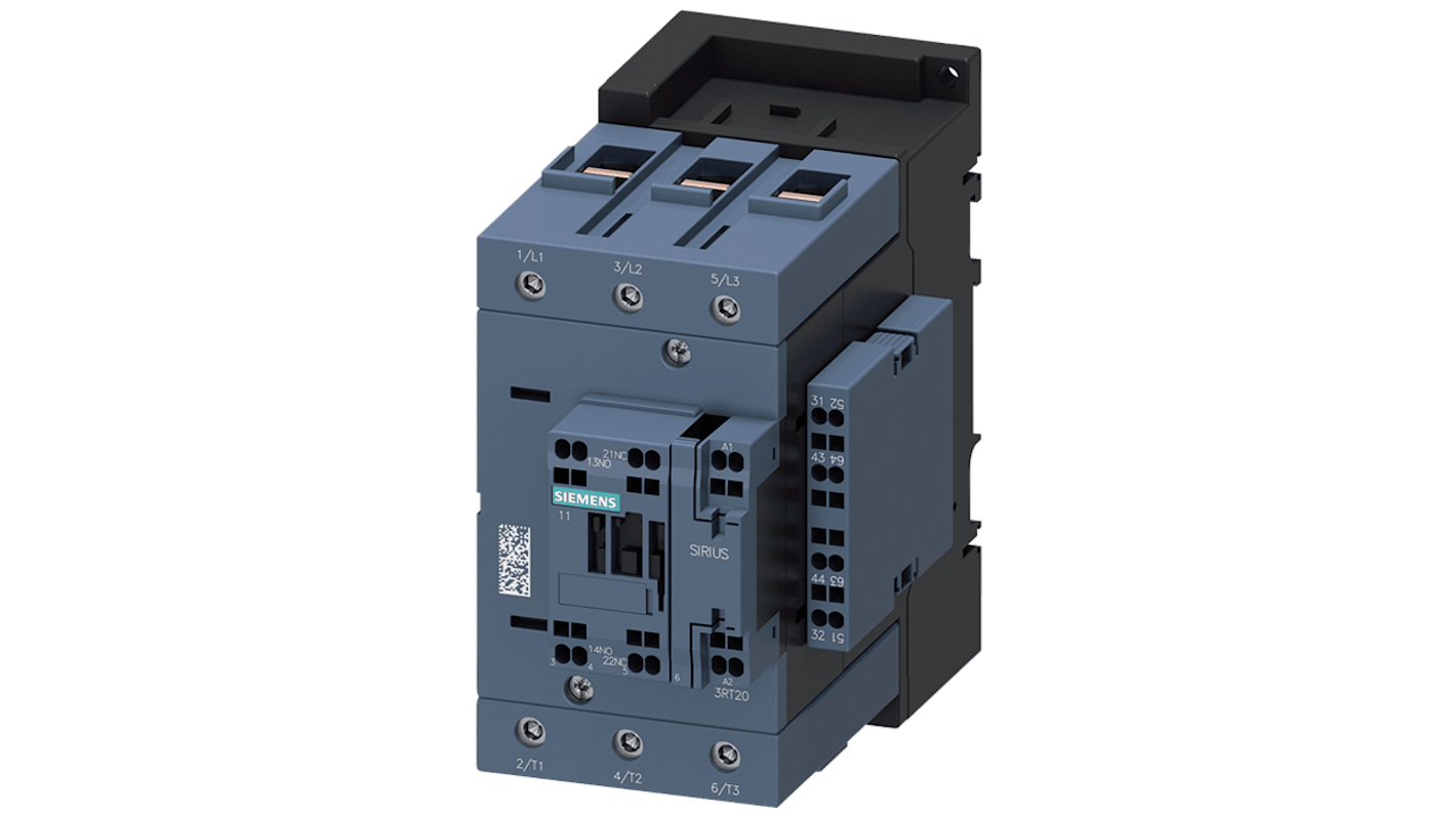 Stycznik 230 V Siemens styki: 3 45 kW 95 A 2 NO + 2 NC 3RT2046-3AP06