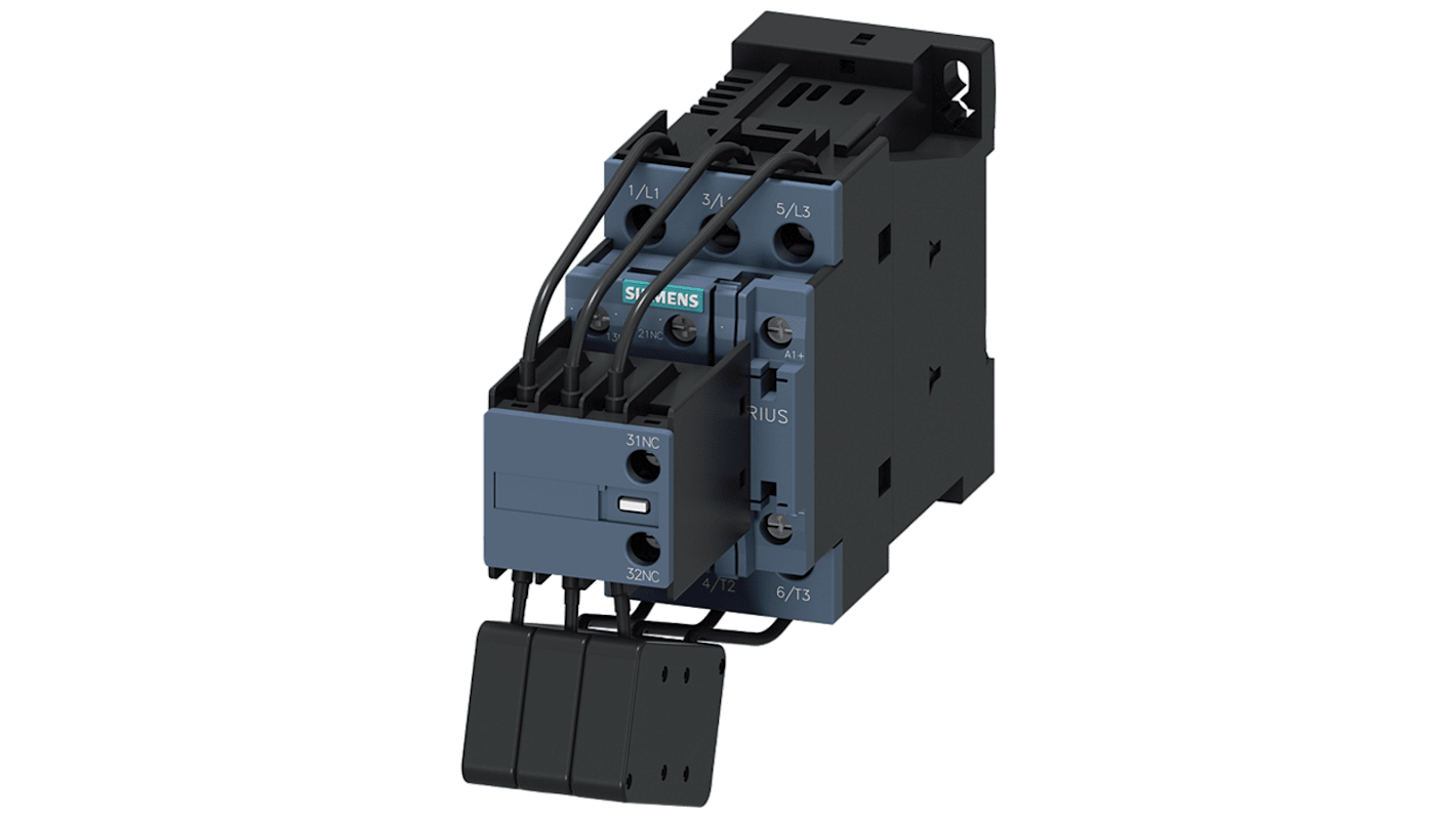 Stycznik 95 → 130 V Siemens styki: 3 25 kVAr 36 A 1 NO 3RT2627-1NF35