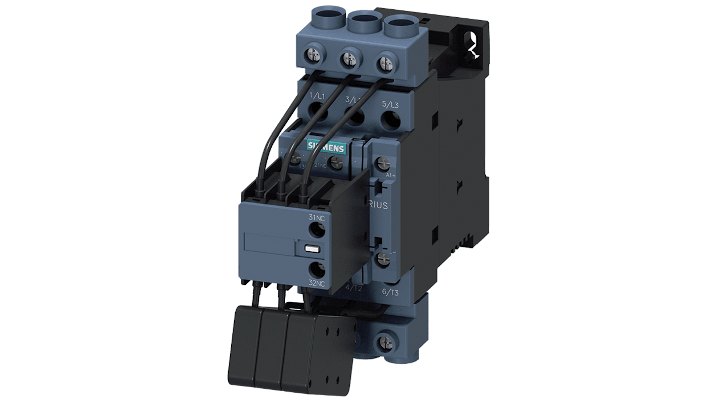 Stycznik 24 V Siemens styki: 3 33 kVAr 36 A 1 NO 3RT2628-1BB45
