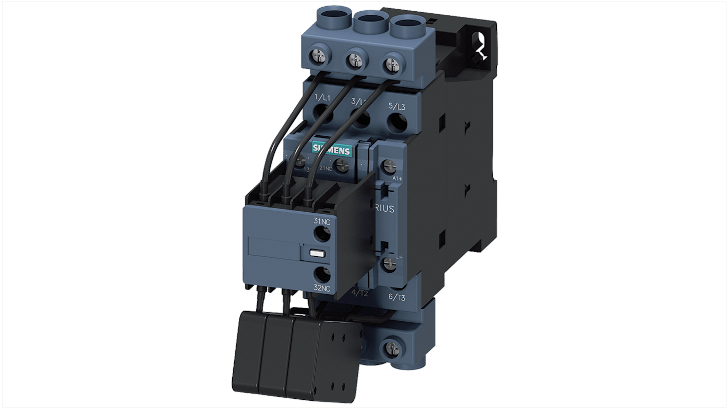 Stycznik 95 → 130 V Siemens styki: 3 33 kVAr 10 A 1 NO 3RT2628-1NF35