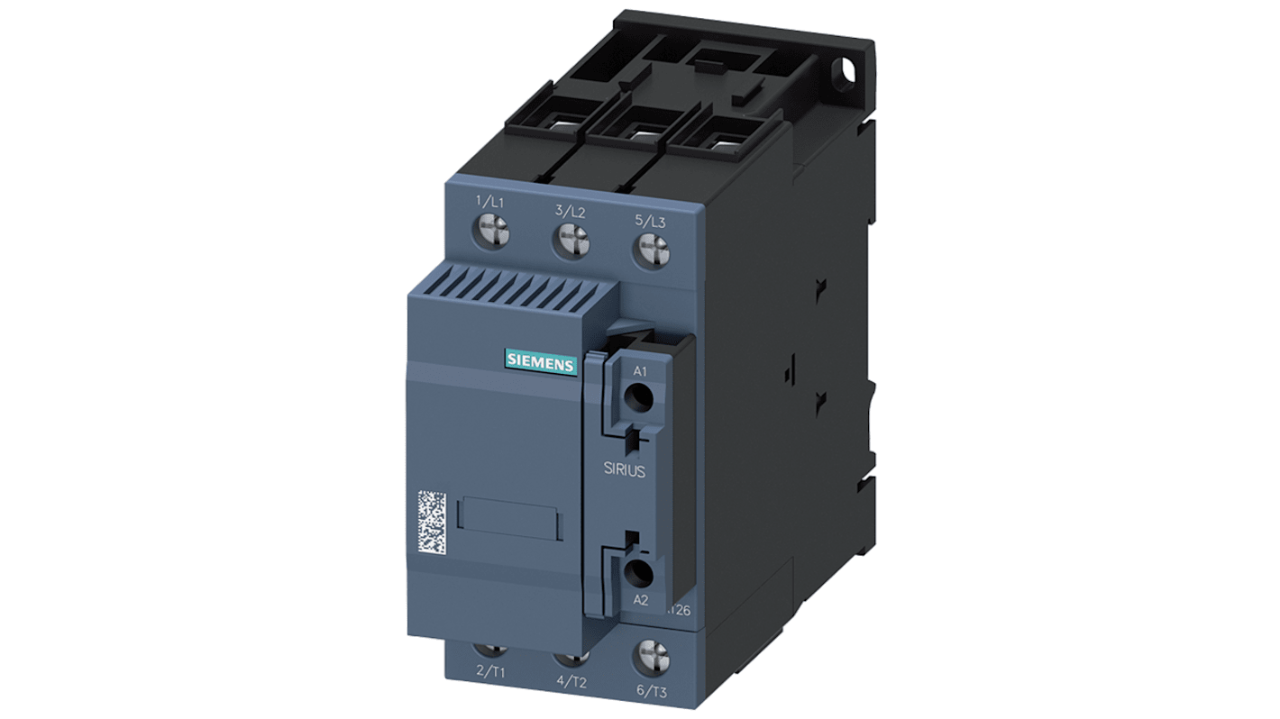 Stycznik 230 V Siemens styki: 3 50 kVAr 72,2 A 2 NC 3RT2636-1AP05