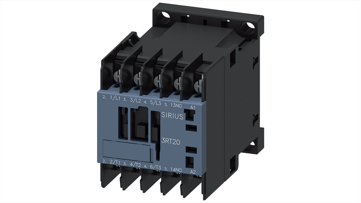 Stycznik 110 → 120 V Siemens styki: 3 4 kW 9 A 1 NO 3RT2016-4AK61