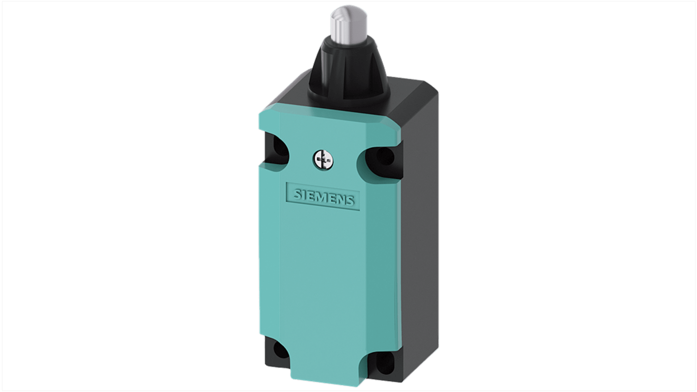 Interruttore di fine corsa Siemens, Stantuffo rotondo, 1NC/1NA, 400V, 10A, IP66, IP67
