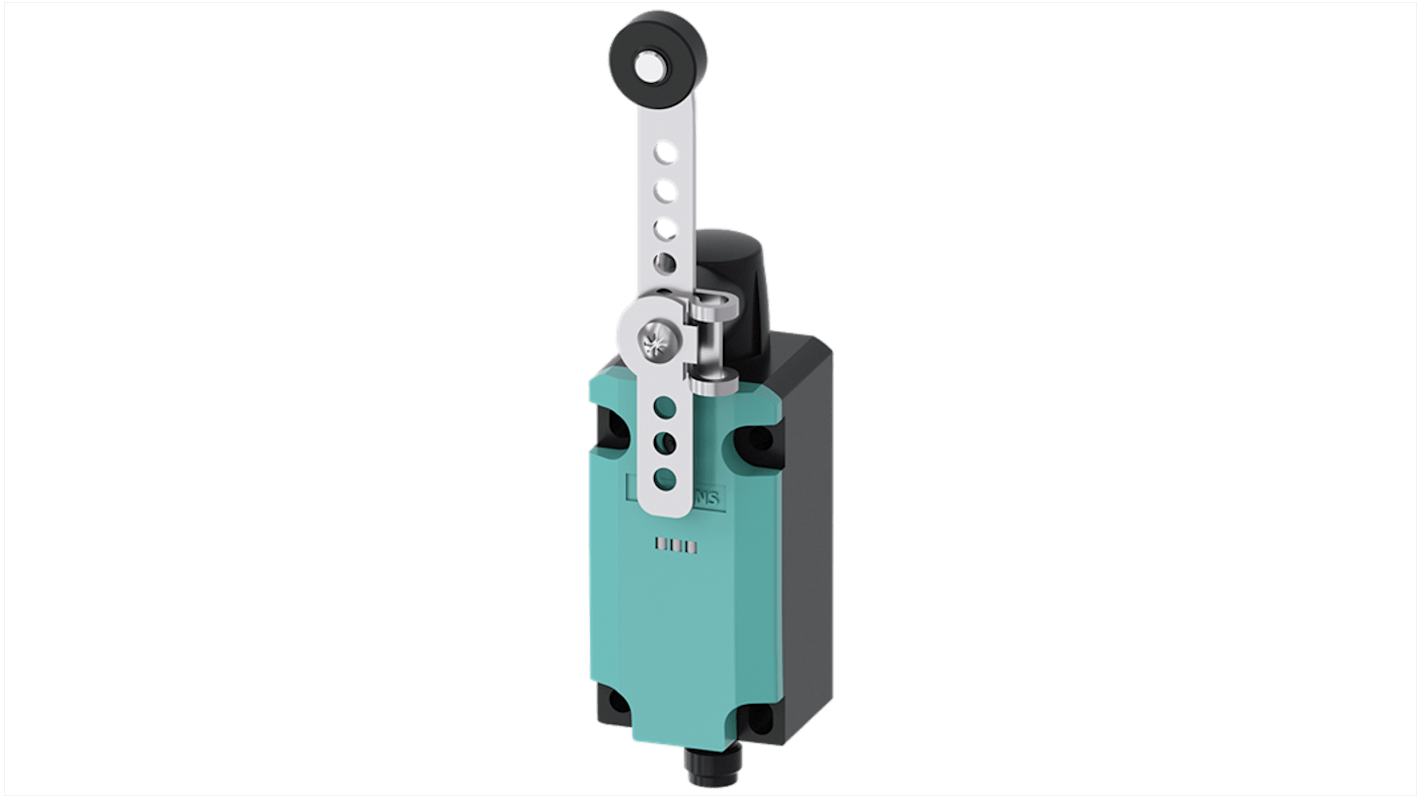 Siemens 3SE Series Lever Limit Switch, 1NC/1NO, IP66, IP67, 1NO/NC, Plastic Housing, 125V ac Max, 4A Max