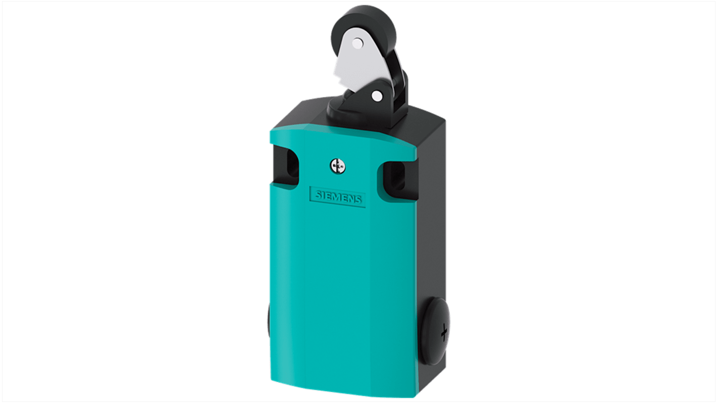 Siemens 3SE Series Roller Plunger Limit Switch, 2NO/2NC, IP66, IP67, 2NO/2NC, Plastic Housing, 400V ac Max, 10A Max