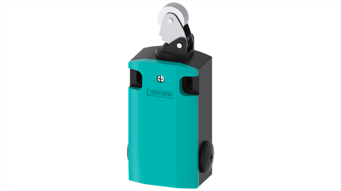Siemens 3SE Series Roller Plunger Limit Switch, 2NO/2NC, IP66, IP67, 2NO/2NC, Plastic Housing, 400V ac Max, 10A Max