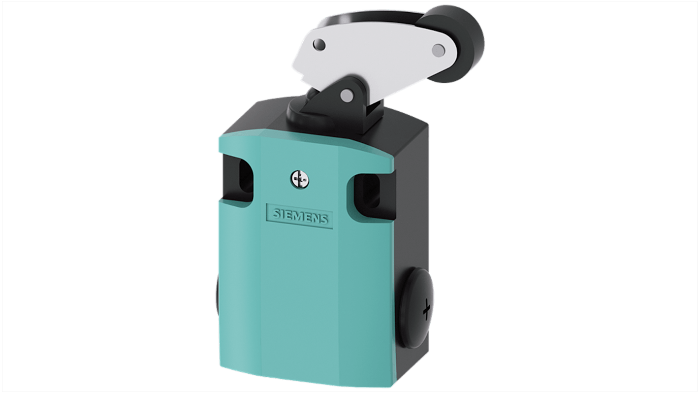 Siemens 3SE Series Roller Plunger Limit Switch, 1NC/1NO, IP66, IP67, 1NO/NC, Plastic Housing, 400V ac Max, 10A Max
